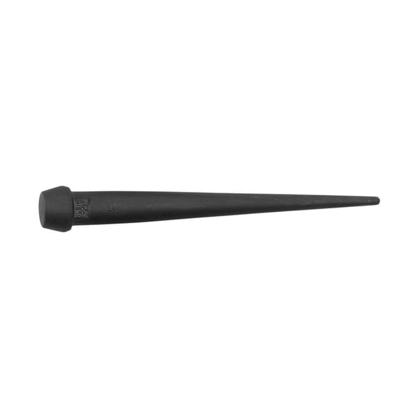 Klein 3256 Broad Head Tapered Bull Pin, 1/4 in Flat Tip, 10 in OAL, Alloy Steel Tip