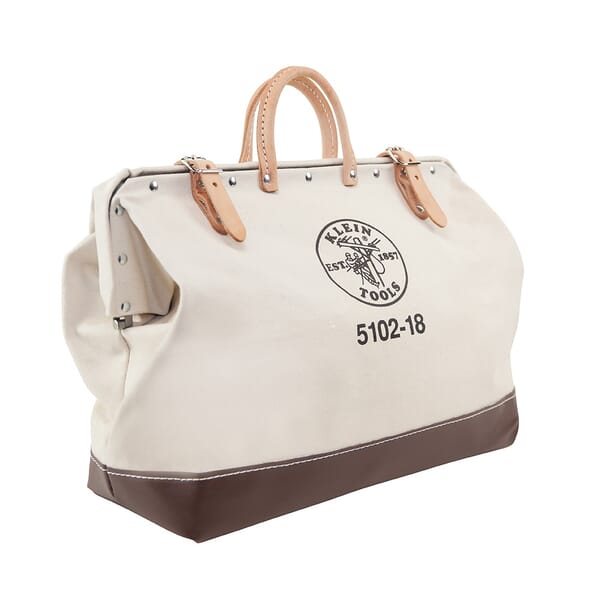 Klein 5102-18 Heavy Duty Tool Bag, #8 Canvas, Beige