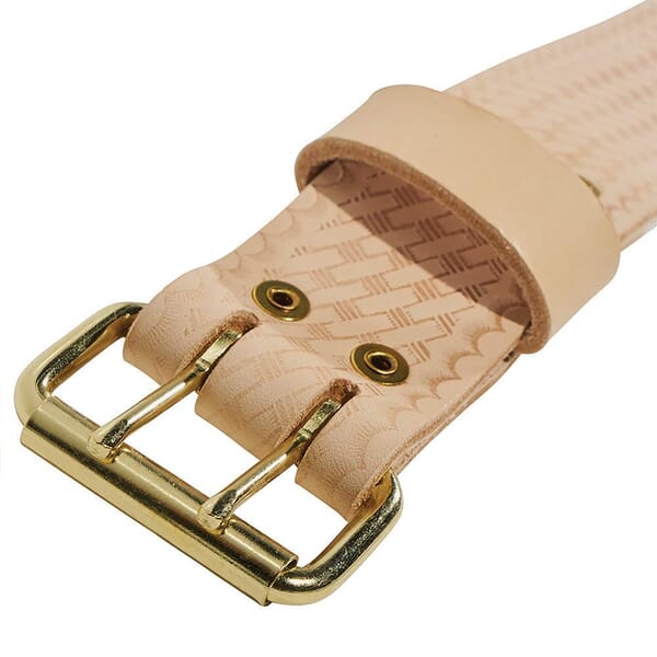 Klein 5415XL Embossed Heavy Duty General Purpose Tool Belt, Size XL, Leather, Tan