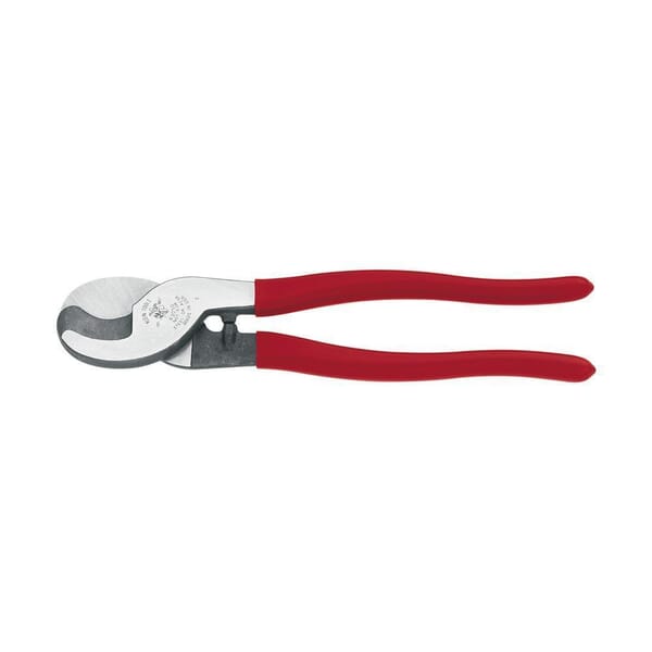 Klein 63050 High Leverage Cable Cutter, 4/0 AWG Aluminum, 2/0 AWG Soft Copper, 24 AWG Communications Cable Cable/Wire, 9-1/2 in OAL, Shear Cut, Steel Jaw