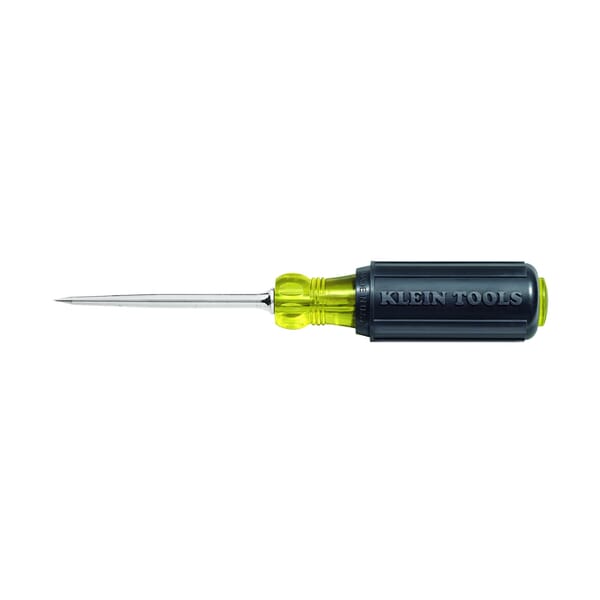 Klein 650 Demolition Heavy Duty Hard Pointed Scratch Awl, 3-1/2 in L Shank, Tempered Steel Shank, 7-7/8 in OAL