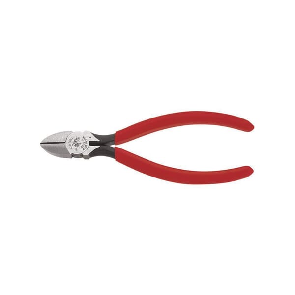 Klein D202-6C Hot-Riveted Spring Loaded Standard Cutting Plier, 0.813 in L x 0.688 in W x 0.813 in THK Jaw Tool Steel Jaw Short Jaw, 6-1/8 in OAL