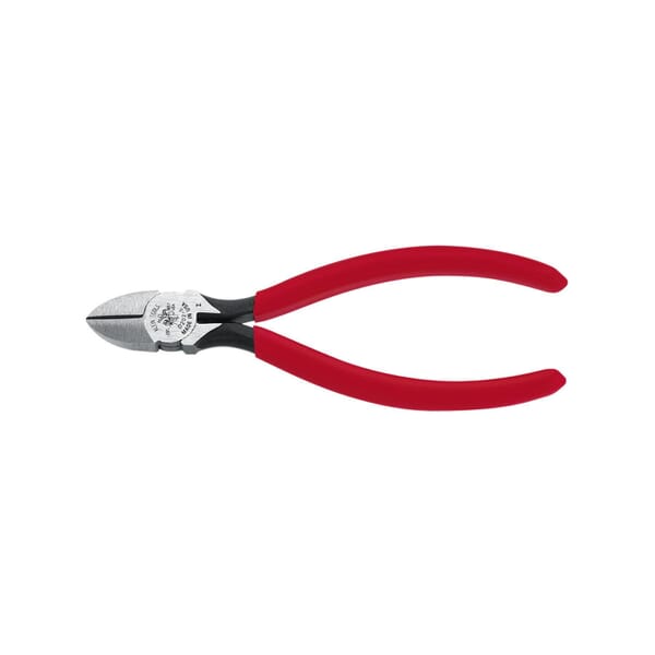 Klein D202-6C Hot-Riveted Spring Loaded Standard Cutting Plier, 0.813 in L x 0.688 in W x 0.813 in THK Jaw Tool Steel Jaw Short Jaw, 6-1/8 in OAL