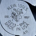 Klein D213-9NE High Leverage New England Nose Side Cutting Plier, 1.594 in L x 1.25 in W X 0.625 in THK Steel Jaw, Crosshatch Knurled Jaw Surface, 9.33 in OAL