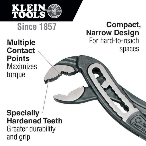 Klein Klaw D504-7 Classic Pump Plier, 7-3/8 in OAL