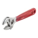 Klein D506-4 Adjustable Wrench, 1/2 in, Polished Chrome, 4-1/2 in OAL, Steel