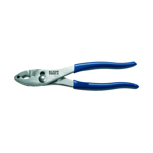 Klein D514-8 Slip Joint Plier, 1-3/8 in L x 1-1/4 in W x 7/16 in THK, 8.063 in OAL