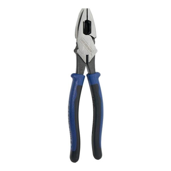 Klein Journeyman J213-9NE Adjustable High Leverage New England Nose Side Cutting Plier, 1.594 in L x 1.25 in W x 0.625 in THK Jaw Tool Steel Jaw, Flush Cut, 9.55 in OAL