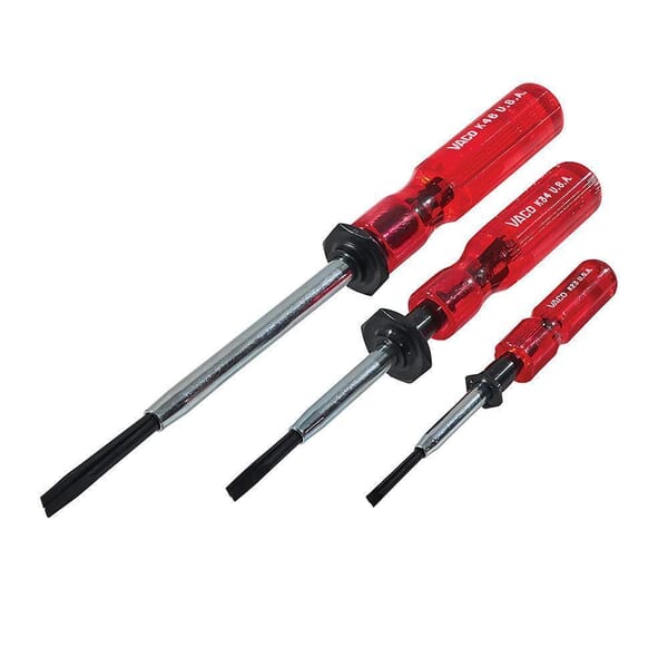 Klein SK234 Slotted Holding Screwdriver Set, 3 Pieces, ASME Specified, Steel/Acetate, Polished Chrome