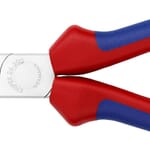 Knipex 26 15 200 Snipe Nose Side Cutting Plier With Cutting Edge, Half Round/Long/Straight Vanadium Electric Steel Jaw, 73 mm L, 200 mm OAL, 3 mm W Tip