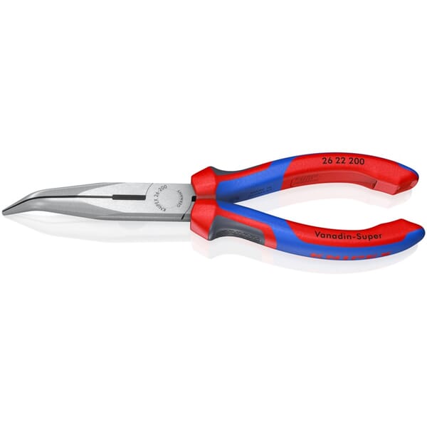 Knipex 26 22 200 26 22 Cutting Plier, 9.5 mm THK Max Wire, Vanadium Steel Jaw, Serrated Jaw Surface, 200 mm OAL, DIN ISO 5745
