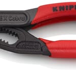 Knipex Cobra 87 01 125 SBA Box Joint Fully Fledged High Tech Water Pump Plier, 1 in Nominal, 13/16 in L x 3/4 in W CRV Steel V-Shape Jaw, Serrated Jaw Surface, 5 in OAL