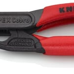 Knipex Cobra 87 01 125 SBA Box Joint Fully Fledged High Tech Water Pump Plier, 1 in Nominal, 13/16 in L x 3/4 in W CRV Steel V-Shape Jaw, Serrated Jaw Surface, 5 in OAL