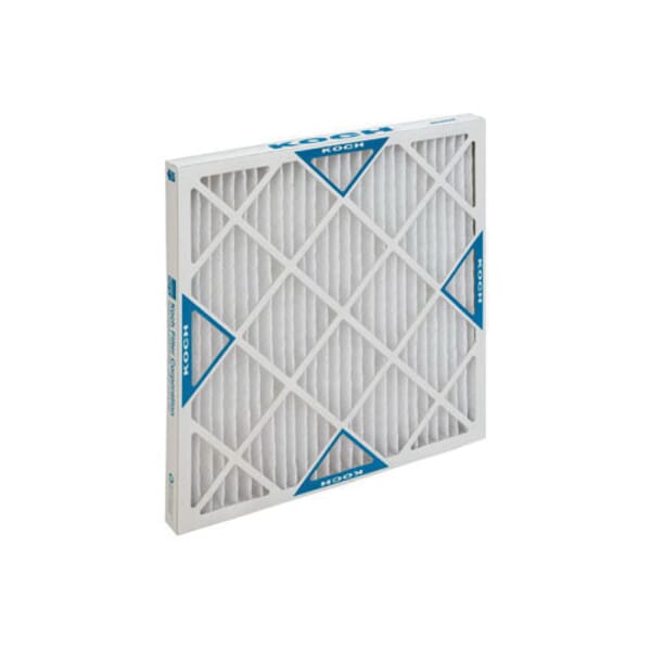 Koch Filter 102-701-015 Multi-Pleat XL8 HC High Capacity Extended Surface Pleated Panel Filter, 20 in H x 15 in W x 2 in D, 8 MERV, 200 deg F, Domestic