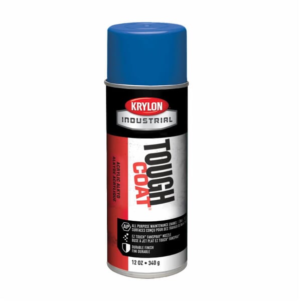 Krylon Tough Coat A01008007 Acrylic Enamel Spray Paint, 12 oz Container, Liquid Form, Blue, 20 to 25 sq-ft Coverage