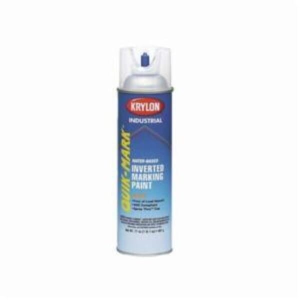 Krylon Quik-Mark A03600 Solvent Base Inverted Marking Paint, 20 oz Container, Liquid Form, Chalk Line Clear, 468 ft Coverage