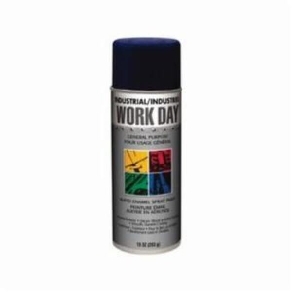 Krylon Work Day A04403000 General Purpose Industrial Enamel Spray Paint, 16 oz Container, Liquid Form, Blue, 9 to 13 sq-ft Coverage