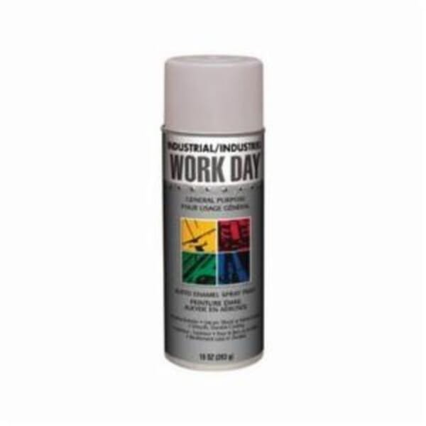 Krylon Work Day A04418000 Enamel Spray Primer, 16 oz Container, Liquid Form, Gray, 9 to 13 sq-ft Coverage