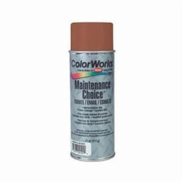 Krylon ColorWorks CWBK00125 Enamel Spray Primer, 16 oz Container, Liquid Form, Red Oxide, 15 to 18 sq-ft Coverage