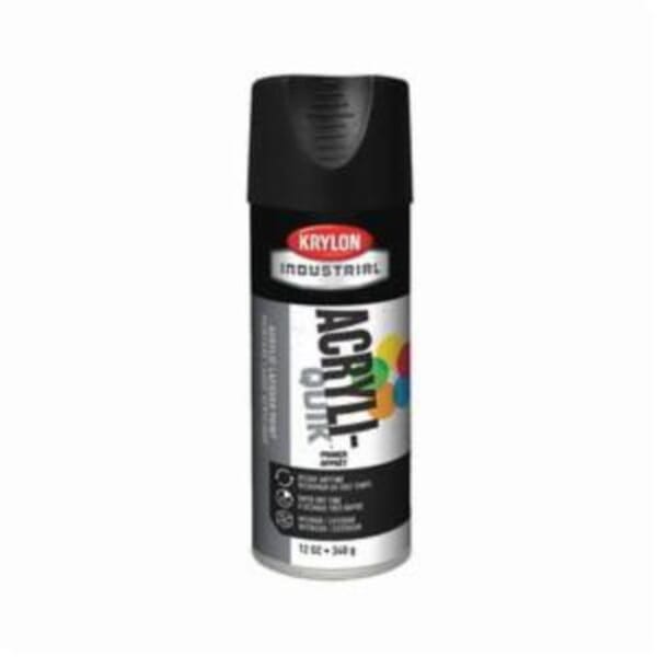 Krylon K01316A00 5-Ball Solvent Base Spray Primer, 16 oz Container, Liquid Form, Charcoal Black, 15 to 20 sq-ft Coverage
