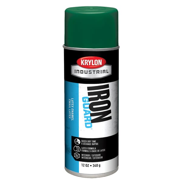 Krylon Eco-Guard K07906000 Solvent Based Latex Enamel Spray Paint, 16 oz Container, Liquid Form, Island Green, 15 to 20 sq-ft Coverage