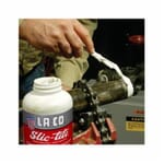 LA-CO 042029 Slic-Tite Premium Grade Pipe Thread Sealant, 1 pt Brush-In Cap Bottle, White