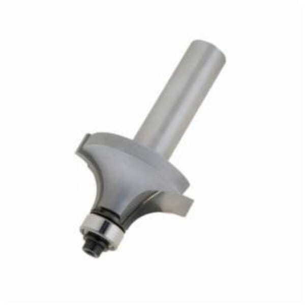 LMT Onsrud 42-10 42-00 Corner Round Router Bit, 3/4 in Dia Cutting, 2-1/8 in OAL, 3/8 in D Cutting, 1/4 in Dia Shank, Carbide