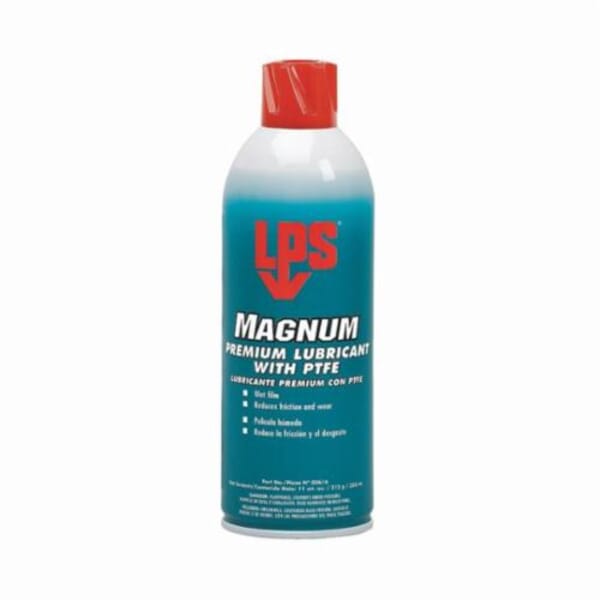 LPS Magnum 00616 Premium General Purpose Lubricant With PTFE, 16 oz Aerosol Can, Liquid Form, Brown, 0.85 to 0.87