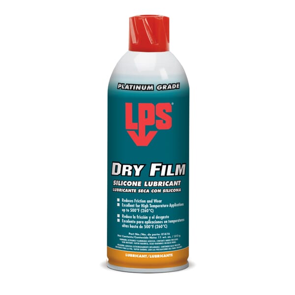 LPS 01616 Non-Flammable Silicone Lubricant, 16 oz Aerosol Can, Liquid Form, Clear Glass, -40 to 500 deg F