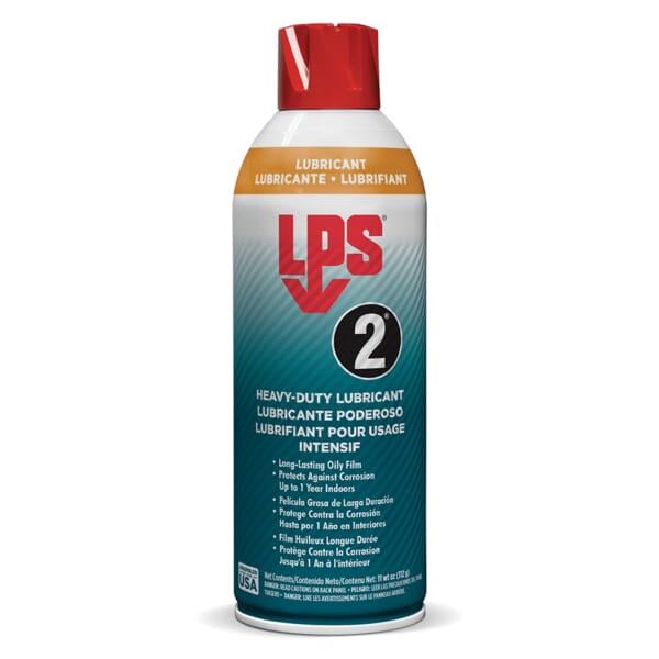 LPS LPS 2 00216 Multi-Purpose Heavy-Duty Lubricant, 11 oz Aerosol Can, Liquid Form, Brown, 0.82 to 0.86 at 20 deg C