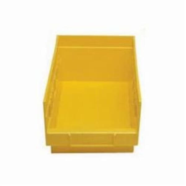 LYON 53186 Shelf Box, 4 in H, 8-1/4 in Outside, 6-1/8 in Inside, For Use With 8000 Series 36 in W Shelving Shelf, Plastic, Yellow