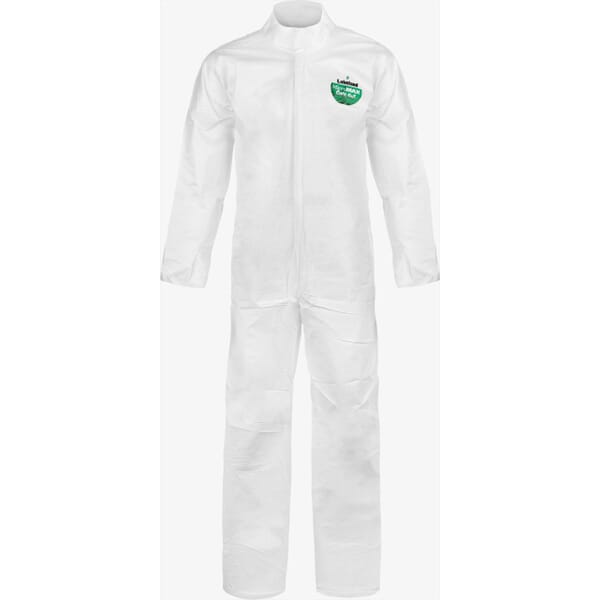 Lakeland Fire + Safety COL412-MD Disposable Coverall, M, White, MicroMax NS Cool Suit, 40 to 42 in Chest, 29 in L Inseam