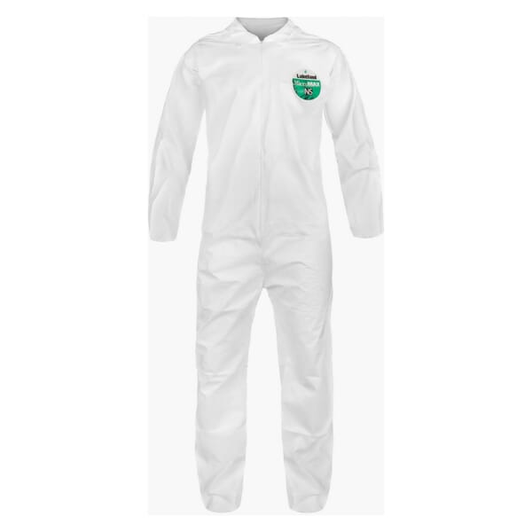 Lakeland Fire + Safety CTL412-2X CTL412 Disposable Coverall, 2XL, White, MicroMax NS, 52 to 54 in Chest, 29 in L Inseam