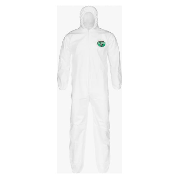 Lakeland CTL428 Disposable Coverall, Lakeland Disposable Coverall, White, MicroMax NS, 29 in L Inseam