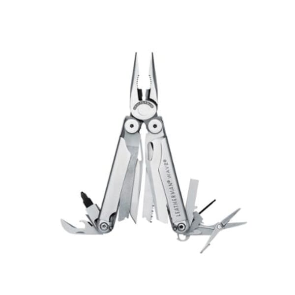 Leatherman WAVE 830038 Multi-Tool, Stainless Steel Jaw, 17 Tools