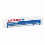 Lenox Lube Tube 68020LNX Biodegradable Multi-Purpose Grinding Lubricant Stick, 14.5 oz Tube, Slight Lime, Solid, White