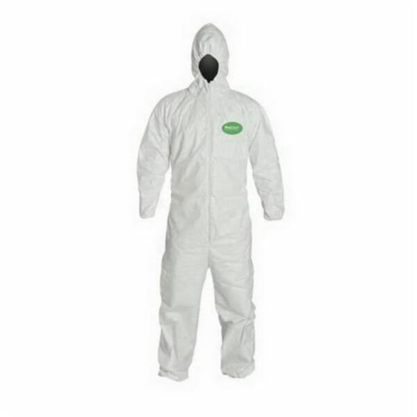 Liberty Glove Disposable Coverall With Attached Hood, Elastic Waist, Elastic Wrist and Ankle, ProGard SMS Fabric