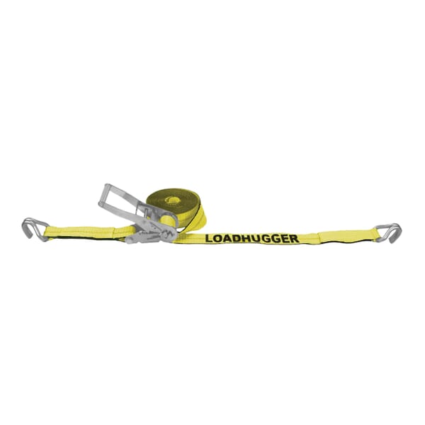 Lift-All LoadHugger 26423 Tiedown With Ratchet Strap, 3300 lb Working, 10000 lb Ultimate/Breaking Strength Load, 30 ft L, U-Hook End Style