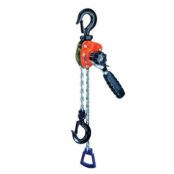 Lift-All 602MHX5 Imported Mini-Ratchet Hoist, 550 lb Load, 5 ft H Lifting, 56 lb Rated