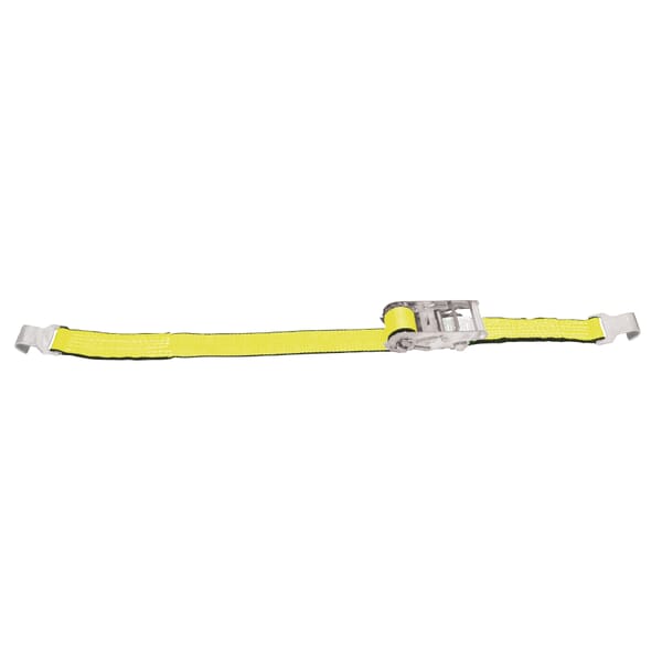 Lift-All LoadHugger 60501 Tiedown With Ratchet Strap, 1600 lb Working, 5000 lb Ultimate/Breaking Strength Load, 27 ft L, Flat Hook End Style