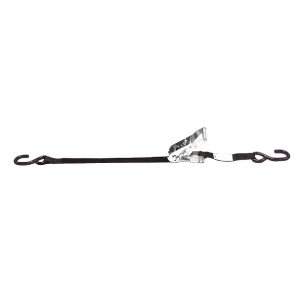Lift-All LoadHugger 6A103 Tiedown With Ratchet Strap, 700 lb Working, 2100 lb Ultimate/Breaking Strength Load, 15 ft L, S-Hook End Style