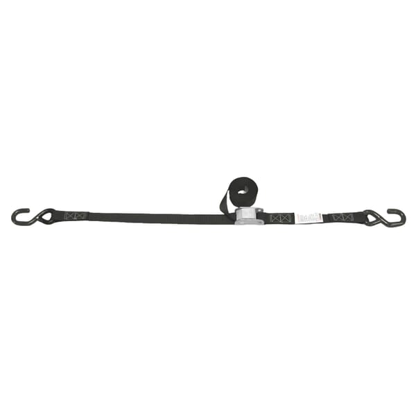 Lift-All LoadHugger 6A111 Tiedown With Cam Strap, 330 lb Working, 1000 lb Ultimate/Breaking Strength Load, 15 ft L, Open Hook End Style