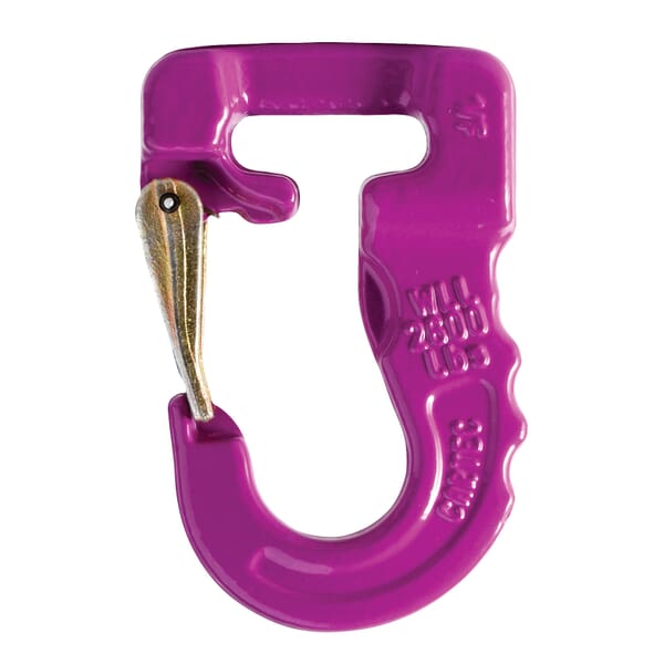Lift-All Tuflex DCH1 Imported Direct Connect Hook, 2600 lb Vertical Capacity 0.3 ft L, Alloy Steel, Purple