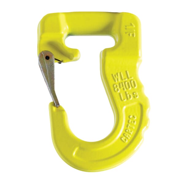 Lift-All Tuflex DCH3 Imported Direct Connect Hook, 8400 lb Vertical Capacity 0.4 ft L, Alloy Steel, Yellow