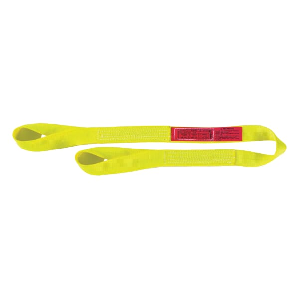 Lift-All Webmaster 1600 EE2806NTX12 Twisted Eye and Type 4 Eye Web Sling, 12 ft L x 6 in W, 16300 lb, Nylon