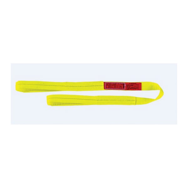 Lift-All EE2801DX3 Type 3 Eye and Eye Web Sling, 3 ft L x 1 in W, 3200 lb, Polyester
