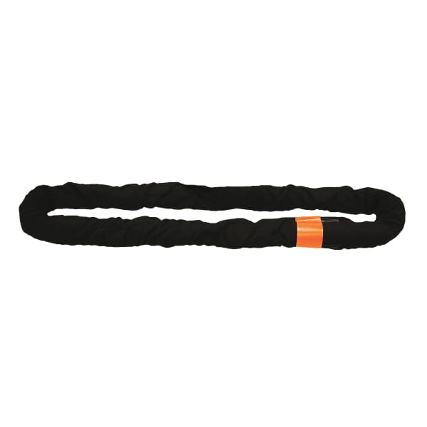 Lift-All Tuflex EN1000X12 Endless Round Sling, 12 ft L, 90000 lb, Nylon/Polyester, Black