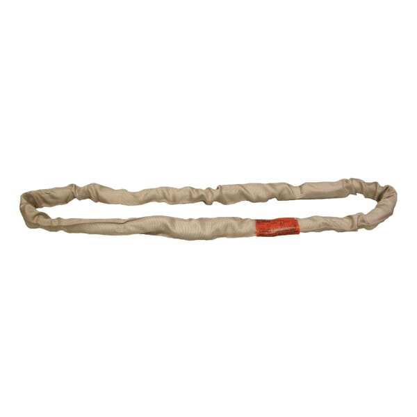 Lift-All Tuflex EN120X12 Endless Round Sling, 12 ft L, 10600 lb, Polyester, Tan