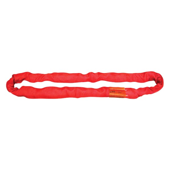 Lift-All Tuflex EN150X15 Endless Round Sling, 15 ft L, 13200 lb, Polyester, Red