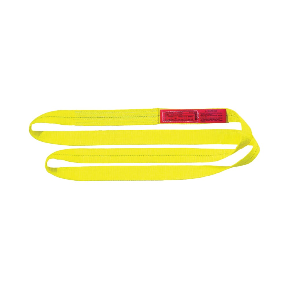Polyester Lift-All En1801dx4 Web Sling 1 In W Yellow Endless 4 Ft L 